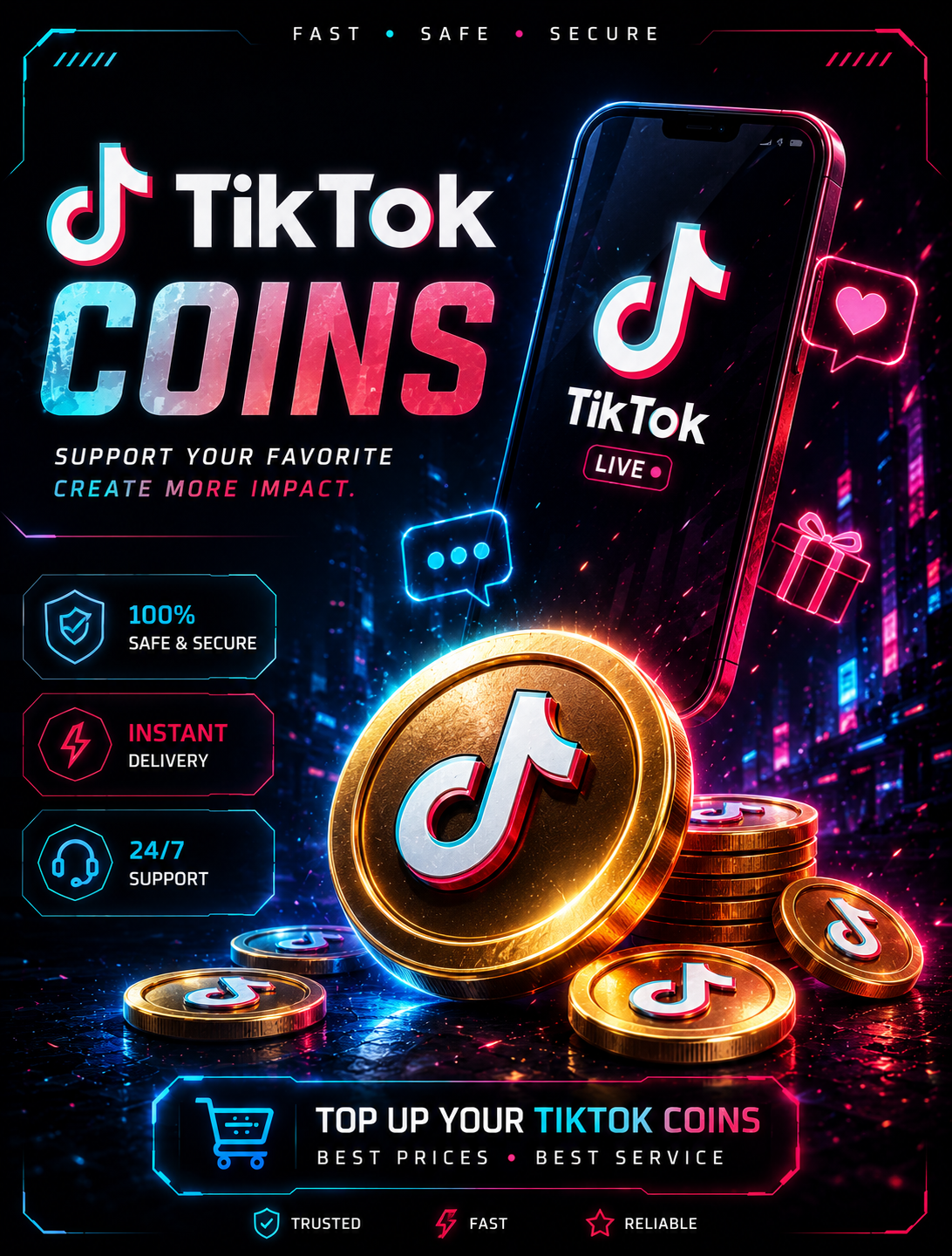 TikTok Coins banner
